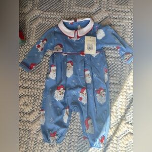 TBBC LONG SLEEVE BRADFORD ROMPER - DEAR SANTA